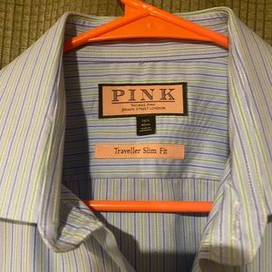 Thomas Pink travelers collection collared shirt